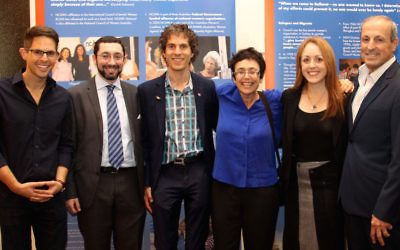From left: Brandon Srot, Rabbi Benjamin Elton, Justin Koonin, Dawn Cohen, Rabbi Jacqueline Ninio and Vic Alhadeff. From left: Brandon Srot, Rabbi Benjamin Elton, Justin Koonin, Dawn Cohen, Rabbi Jacqueline Ninio and Vic Alhadeff.