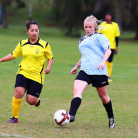 5-6-16. North Caulfield Maccabi Women FC def South Springvale 4 - 0 at Caulfield Park. Photo: Peter Haskin