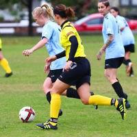 5-6-16. North Caulfield Maccabi Women FC def South Springvale 4 - 0 at Caulfield Park. Photo: Peter Haskin