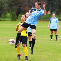 5-6-16. North Caulfield Maccabi Women FC def South Springvale 4 - 0 at Caulfield Park. Photo: Peter Haskin