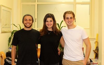 From left: Eman Banakh, Gabi Hodge and Ariel Singer.