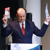 22-6-16. AJN/Zionism Victoria Federal election 2016 debate. Michael Danby (Labor), Owen Guest (Liberal). Photo: Peter Haskin 22-6-16. AJN/Zionism Victoria Federal election 2016 debate. Michael Danby (Labor), Owen Guest (Liberal). Photo: Peter Haskin