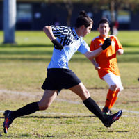 17-7-16. NCMJFC. U13 Orange defeated Knox City FC 6-1 at Caulfield Park. Photo: Peter Haskin