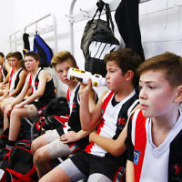 31-7-16. AJAX U14 Jets v Waverley Park Hawks at Princes Park Caulfield. Photo: Peter Haskin
