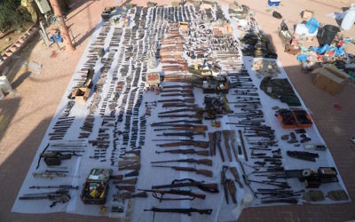Over 300 weapons confiscated have been since October 2015, according to the IDF.