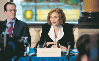 Rachel Weisz stars as academic Deborah Lipstadt in the courtroom drama Denial.