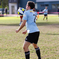 14-8-16. North Caulfield Maccabi FC def Sandringham FC 6 - 1 at Caulfield Park. Photo: Peter Haskin