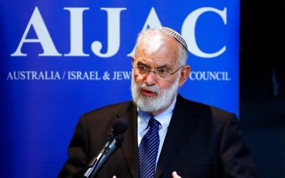 Maj-Gen (res) Yaakov Amidror in Melbourne last week. Photo: Peter Haskin