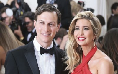 Jared Kushner and  Ivanka Trump for the 2016 Costume Institute Benefit at The Metropolitan Museum of Art in New York. Photo: EPA/Justin Lane.