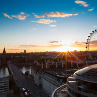 Joshua Silver entered this sunset photo taken in London. Joshua Silver entered this sunset photo taken in London.
