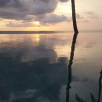 Kristie Bicknell entered this sunset photo taken in Bali. Kristie Bicknell entered this sunset photo taken in Bali.