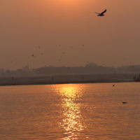 Steven Curtis entered this sunrise photo taken on the Ganges River in Varanasi, India. Steven Curtis entered this sunrise photo taken on the Ganges River in Varanasi, India.