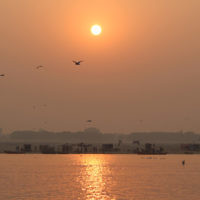 Steven Curtis entered this sunrise photo taken on the Ganges River in Varanasi, India. Steven Curtis entered this sunrise photo taken on the Ganges River in Varanasi, India.