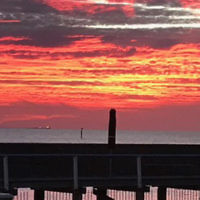 Deborah Wiener entered this sunset photo taken at Brighton beach.