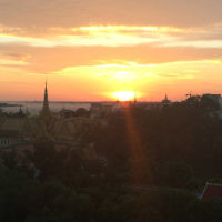 Julie Armstrong entered this sunset photo taken in Cambodia.