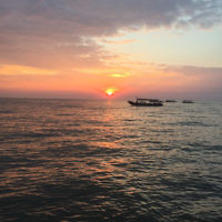 Rachel Shnider entered this sunset photo taken at Angkor Wat, Cambodia.