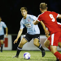 29-3-17. North Caulfield Maccabi Football Club. Round five of FFA Cup. Grange Reseve, Clayton South. NCMFC lost to Kingston City 0 - 6. Photo: Peter Haskin