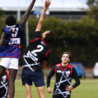 2-4-17. 2017 Unity Cup.  Jew Crew Boys v Ballarat. Photo: Peter Haskin