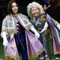 10-3-17. Purim. Sholem Aleichem College. Photo: Peter Haskin