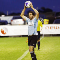 29-3-17. North Caulfield Maccabi Football Club. Round five of FFA Cup. Grange Reseve, Clayton South. NCMFC lost to Kingston City 0 - 6. Photo: Peter Haskin