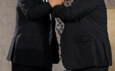 Donald Trump and Benjamin Netanyahu at the Israel Museum.
Photo: Haim Zach, GPO