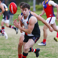 24-6-17. AJAX 14.11.95 def Parkdale 7.10.52 at Princes Park. Adam Caplan. Photo: Peter Haskin