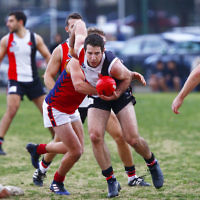 24-6-17. AJAX 14.11.95 def Parkdale 7.10.52 at Princes Park. Photo: Peter Haskin