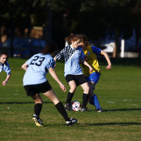 4-6-17. North Caufield Maccabi Football Club. NCMFC Women draw 3 -3 with Whitehorse United at Caulfield Park. Photo: Peter Haskin