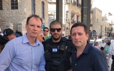 Matthew Guy (right) with Member for Caulfield David Southwick in the Old City last Friday. Matthew Guy (right) with Member for Caulfield David Southwick in the Old City last Friday.