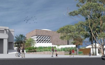 An artist's impression of the proposed shule at 105 Wellington Street, Bondi.