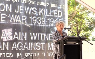 Litzi Lemberg speaking about her experience as a child survivor of the Holocaust.