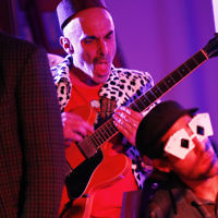 29-7-17. YID! performing their amazing jazz, funk, indie, yiddish, klezmer, reggae, jam to a packed house at Kadimah in Melbourne. Adam Starr, Simon Starr, Gideon Priess, Willy Zygier, Husky Gawenda and an all star line up of 20 performers. Photo: Peter Haskin