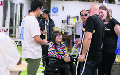 Stacey Chrispie with a team of 'makers' at last year's TOM.