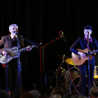 3-9-17. Shir Madness. Melbourne Jewish Music Festival. Willy Zygier, Deborah Conway. Photo: Peter Haskin 3-9-17. Shir Madness. Melbourne Jewish Music Festival. Willy Zygier, Deborah Conway. Photo: Peter Haskin
