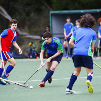 10-9-17. Premiership for Maccabi U16 Hockey. Maccabi U16 Defeated KBH Brumbies 4 - 1. Photo: Peter Haskin