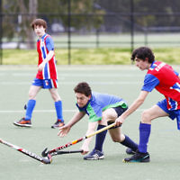 10-9-17. Premiership for Maccabi U16 Hockey. Maccabi U16 Defeated KBH Brumbies 4 - 1. Photo: Peter Haskin