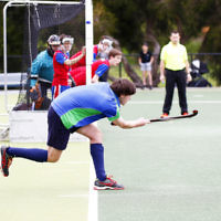 10-9-17. Premiership for Maccabi U16 Hockey. Maccabi U16 Defeated KBH Brumbies 4 - 1. Photo: Peter Haskin