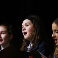 10-9-17. B'nai B'rith Jewish Youth Music Eisteddfod. King David Year 8 - 12 choir. Photo: Peter Haskin 10-9-17. B'nai B'rith Jewish Youth Music Eisteddfod. King David Year 8 - 12 choir. Photo: Peter Haskin