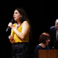 10-9-17. B'nai B'rith Jewish Youth Music Eisteddfod. Freya Boltman. Photo: Peter Haskin 10-9-17. B'nai B'rith Jewish Youth Music Eisteddfod. Freya Boltman. Photo: Peter Haskin