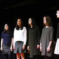 10-9-17. B'nai B'rith Jewish Youth Music Eisteddfod. Leibler Yavneh year 10-11 choir. Photo: Peter Haskin 10-9-17. B'nai B'rith Jewish Youth Music Eisteddfod. Leibler Yavneh year 10-11 choir. Photo: Peter Haskin