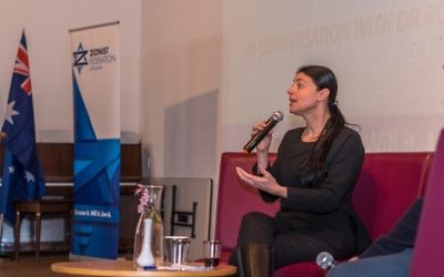 Merav Michaeli addressing the ZFA plenary on Sunday, September 10. Photo: Eldad Ohayon