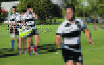 David Horwitz warming up for the Barbarians before their win against the Classic Wallabies in Lismore on October 24. Photo: Barbarians Football Club