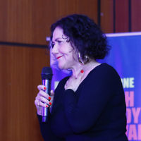 7-12-17. Melbourne Jewish Comedy Festival. Kadimah, Elsternwick. Rachel Berger. Photo: Peter Haskin 7-12-17. Melbourne Jewish Comedy Festival. Kadimah, Elsternwick. Rachel Berger. Photo: Peter Haskin