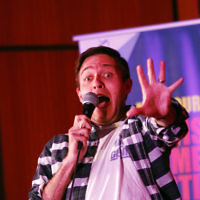 7-12-17. Melbourne Jewish Comedy Festival. Kadimah, Elsternwick. Josh Gurgiel. Photo: Peter Haskin 7-12-17. Melbourne Jewish Comedy Festival. Kadimah, Elsternwick. Josh Gurgiel. Photo: Peter Haskin