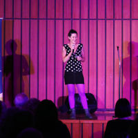 7-12-17. Melbourne Jewish Comedy Festival. Kadimah, Elsternwick. Miriam Levy. Photo: Peter Haskin 7-12-17. Melbourne Jewish Comedy Festival. Kadimah, Elsternwick. Miriam Levy. Photo: Peter Haskin