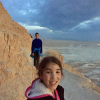 Edward Baral entered this photo of Lee and Harry Baral on a pre-dawn walk at Masada.