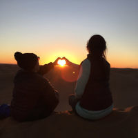 Jenny Lewin entered this sunset photo taken in the Sahara dessert.