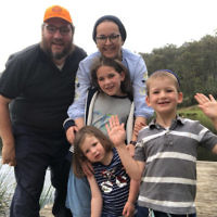 Josh Wonder entered this photo of his family on holiday at Camp Gan in  Israel.