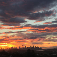 Lily Berger entered this sunset photo of the Sydney skyline. Lily Berger entered this sunset photo of the Sydney skyline.