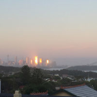 Sharon Berger entered this sunset photo of the Sydney skyline. Sharon Berger entered this sunset photo of the Sydney skyline.